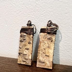 Homemade Birch Tree earrings